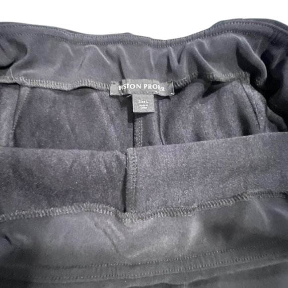 Boston Proper Black Pull-on Wrap Skort Beyond Travel Vacation Sports - Picture 12 of 16